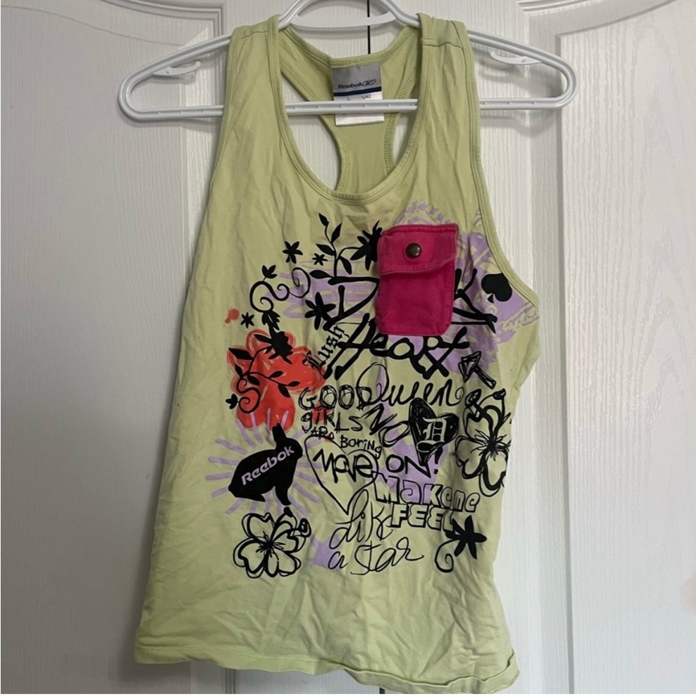 Y2K Reebok Graphic Tank Top